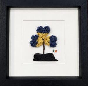 Ireland Supports Ukraine – Handmade Preserved Moss Tree Art