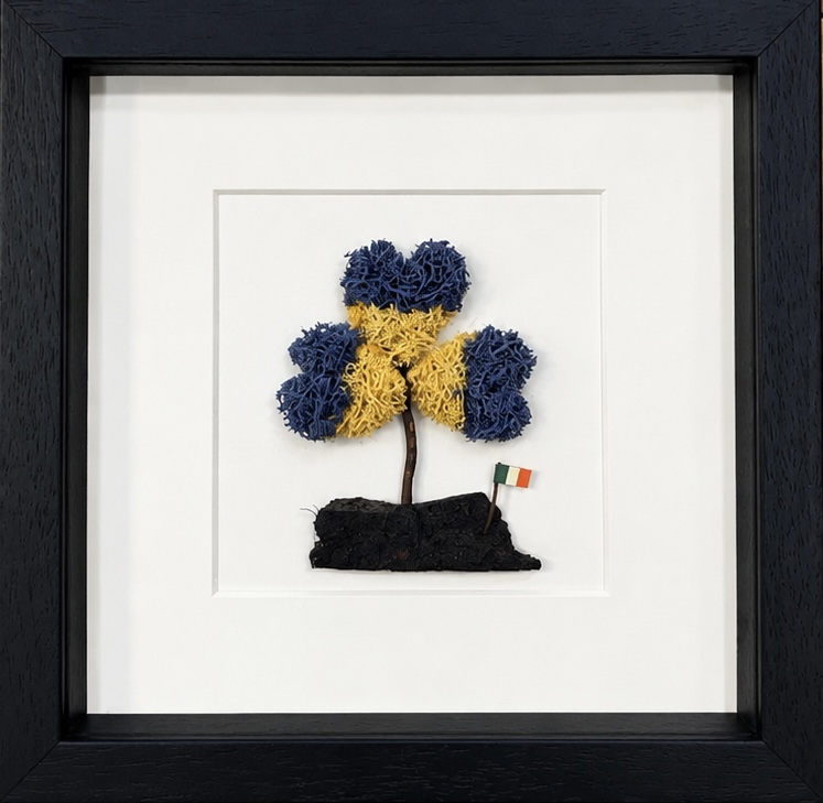 Ireland Supports Ukraine – Handmade Preserved Moss Tree Art
