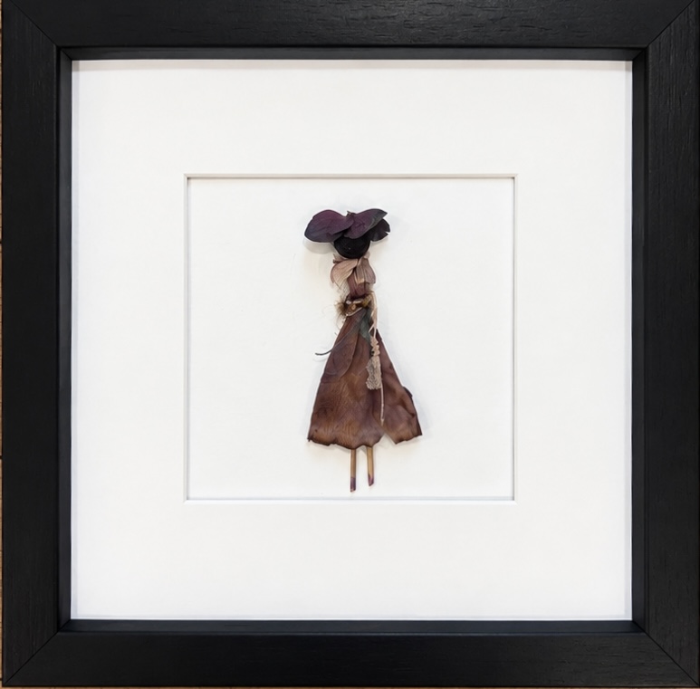 Enchanted Flower Girl – Handmade Pressed Flower Framed Art