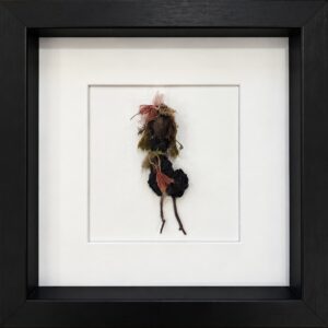 Pink & Black Botanical Lady – 10 Inch Frame