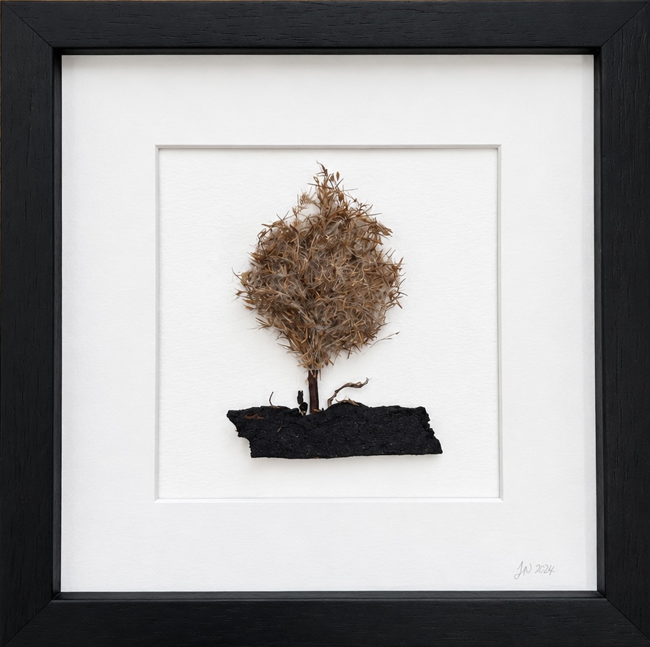 Rustic Woodland Tree – Handmade Dried Botanical Framed Art | 10 Inch