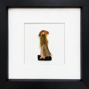 Woodland Flower Girl – Handmade Pressed Flower Framed Art