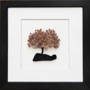 Autumn Blossom Tree – Handmade Dried Flower Framed Art | 10 Inch