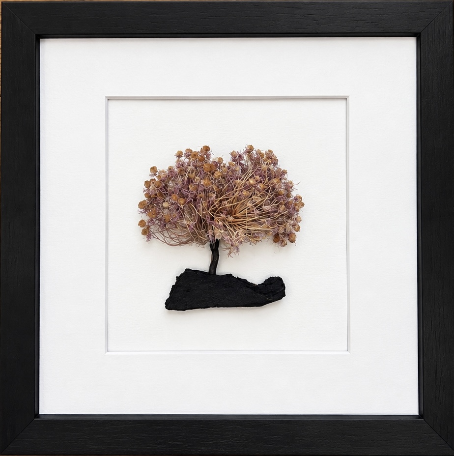 Autumn Blossom Tree – Handmade Dried Flower Framed Art | 10 Inch