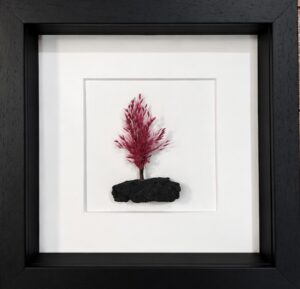 Pink Floral Tree with Irish Peat Base – 9 Inch Frame